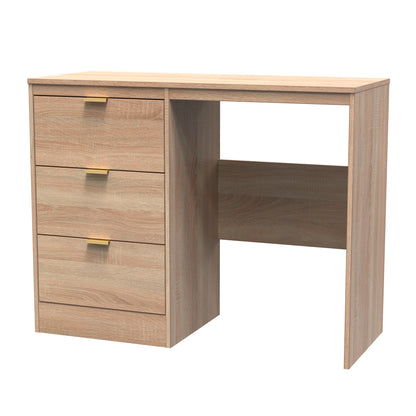 Nashville F Desk Light Oak 3 Drawers 97cm