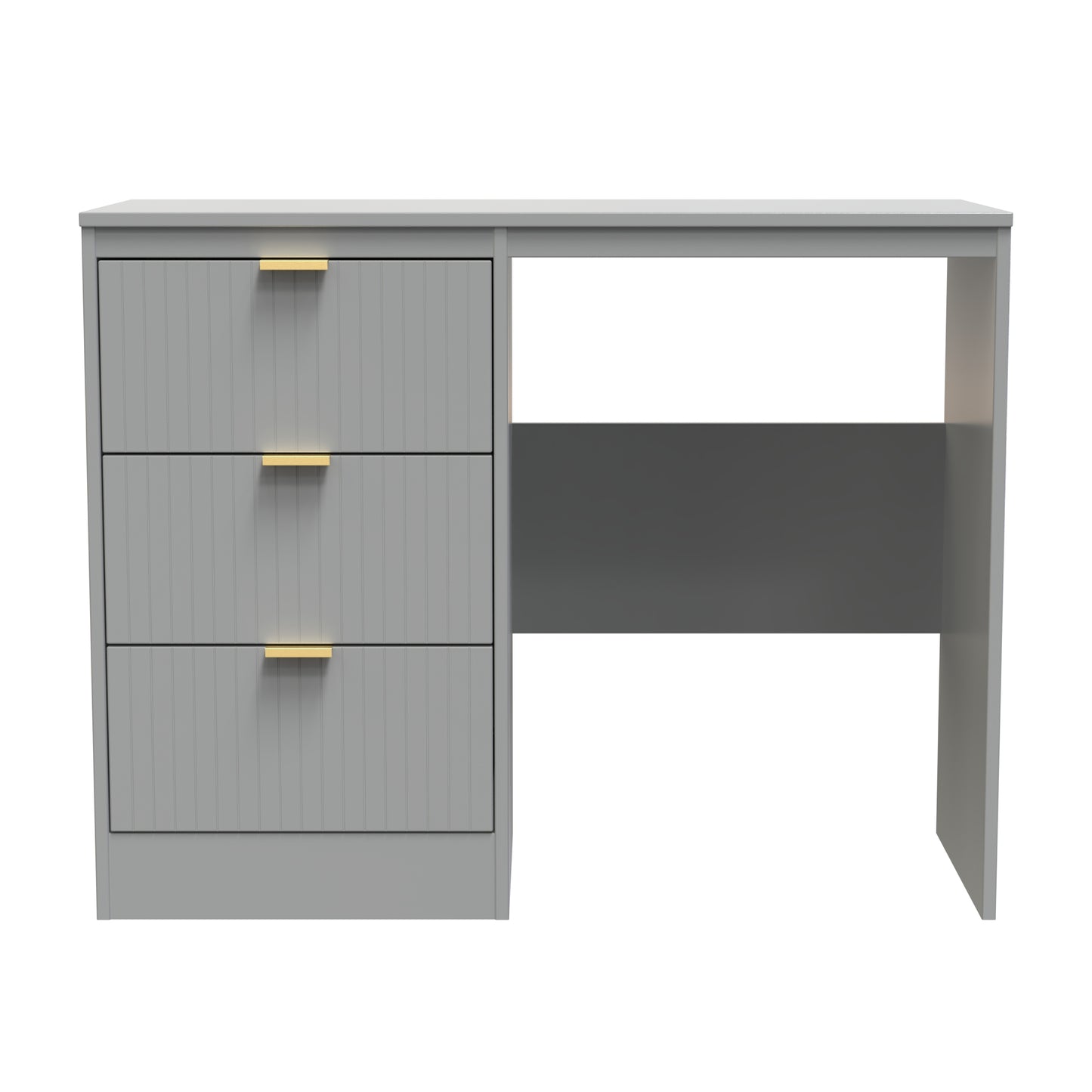 Nashville F Desk Grey 3 Drawers 97cm