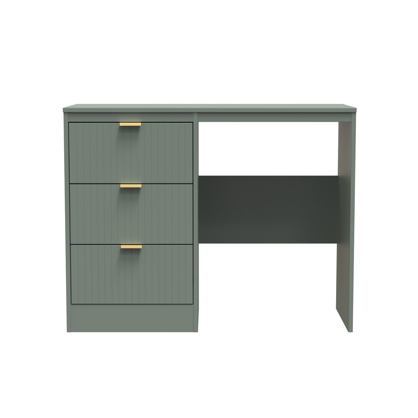 Nashville F Desk Green 3 Drawers 97cm