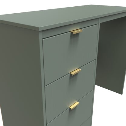 Nashville F Desk Green 3 Drawers 97cm