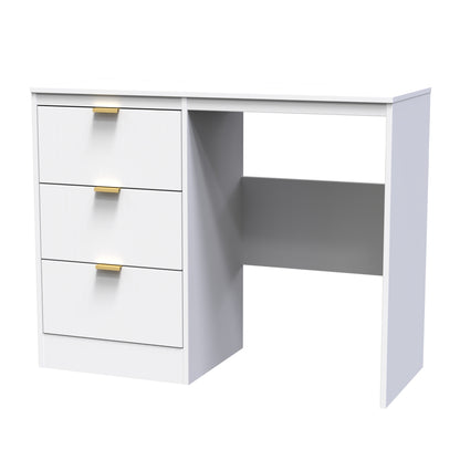 Nashville F Desk White 3 Drawers 97cm