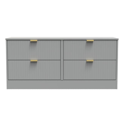 Nashville F Large Chest of Drawers Grey 4 Drawers 115cm