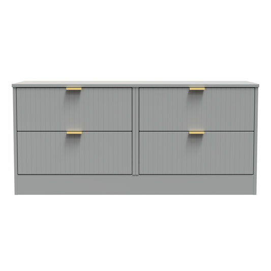 Nashville F Large Chest of Drawers Grey 4 Drawers 115cm