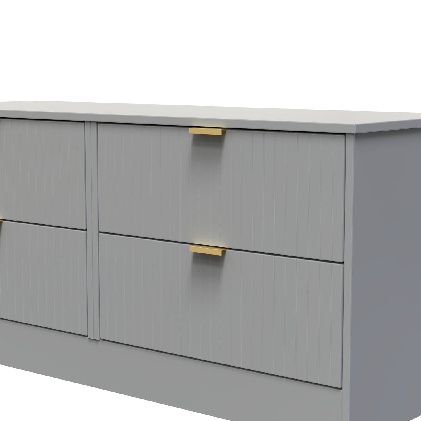 Nashville F Large Chest of Drawers Grey 4 Drawers 115cm