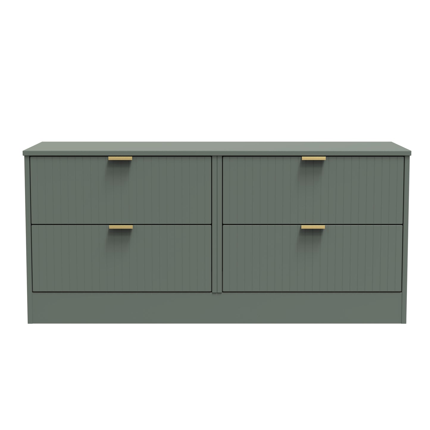 Nashville F Large Chest of Drawers Green 4 Drawers 115cm