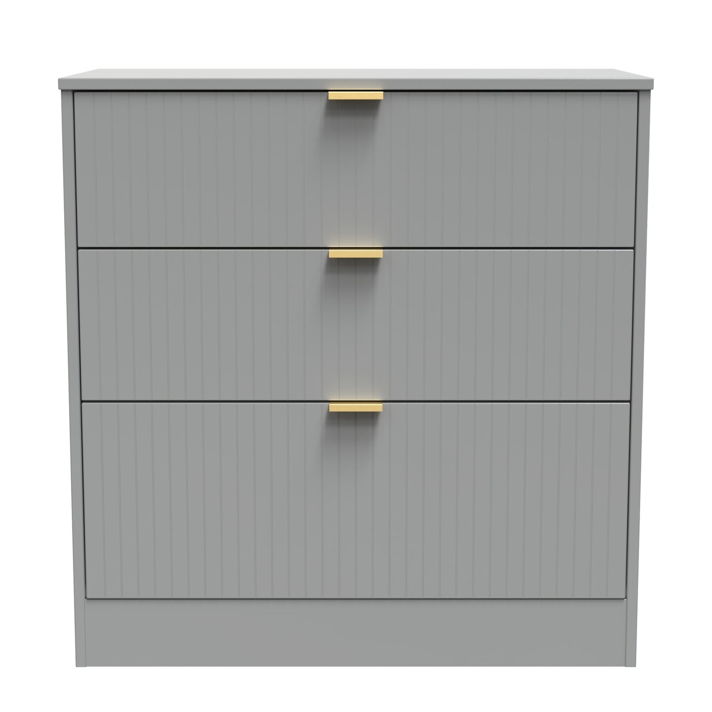 Nashville F Chest of Drawers Grey 3 Drawers 77cm