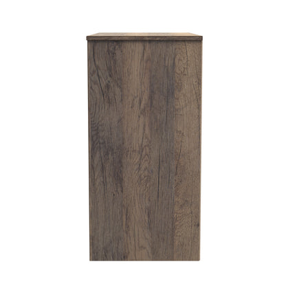 Nashville F Chest of Drawers White & Vintage Oak 3 Drawers 77cm