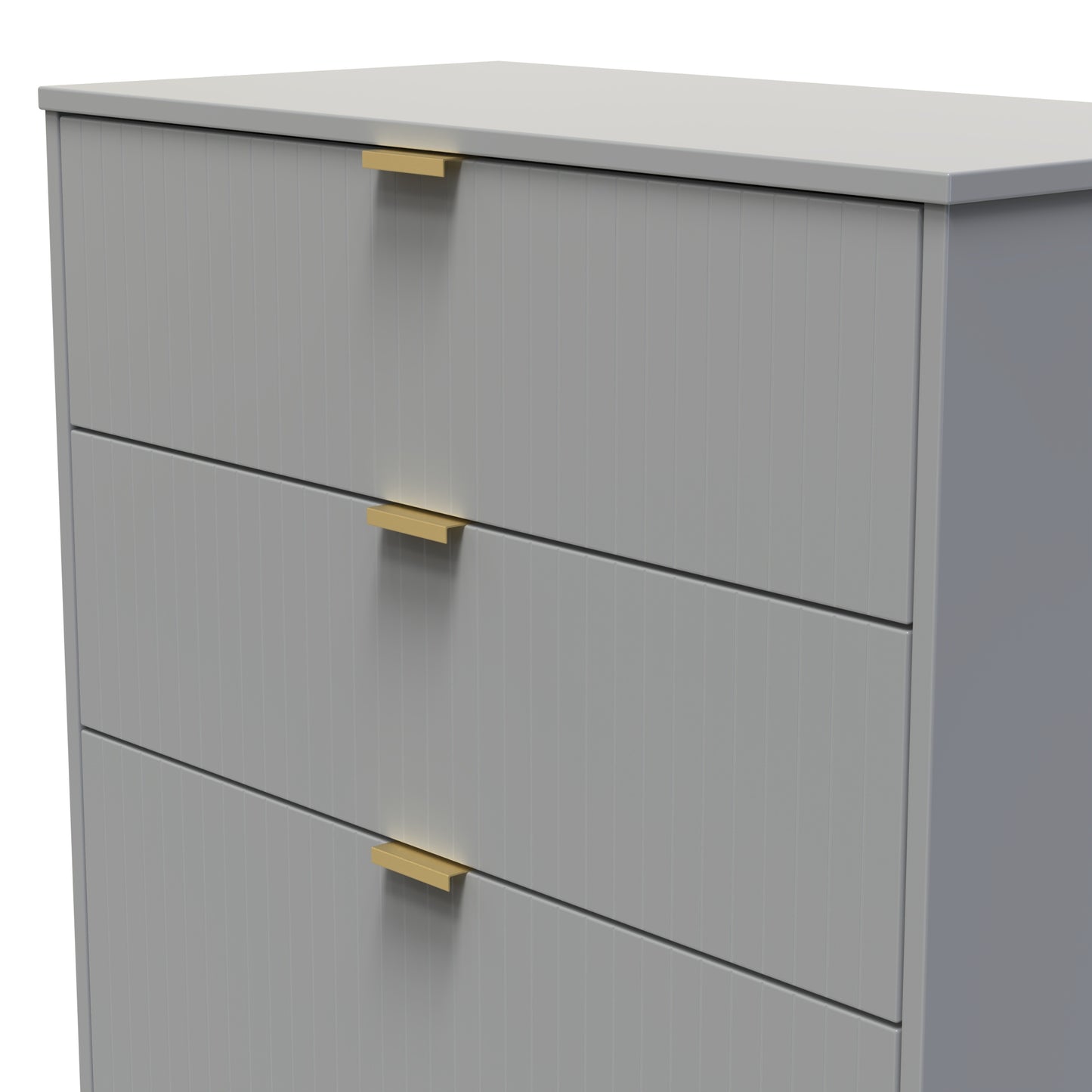 Nashville F Tall Chest of Drawers Grey 4 Drawers 77cm