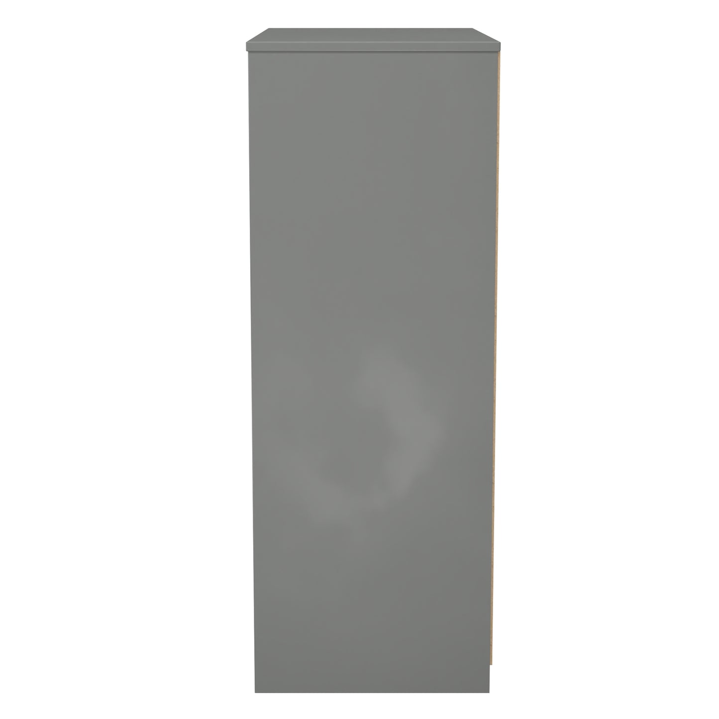 Nashville F Tall Chest of Drawers White & Grey 4 Drawers 77cm