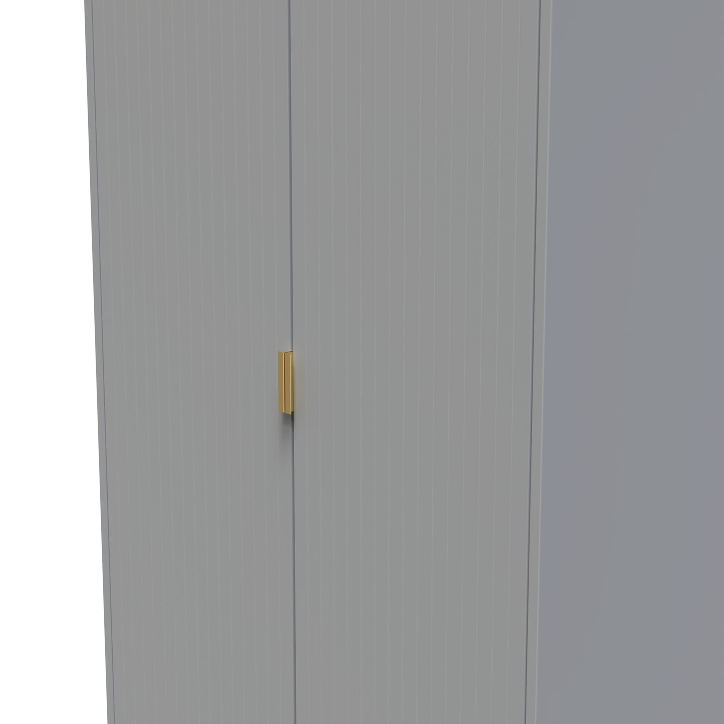 Nashville F Tall Wardrobe Grey 2 Doors 1 Shelf 77cm