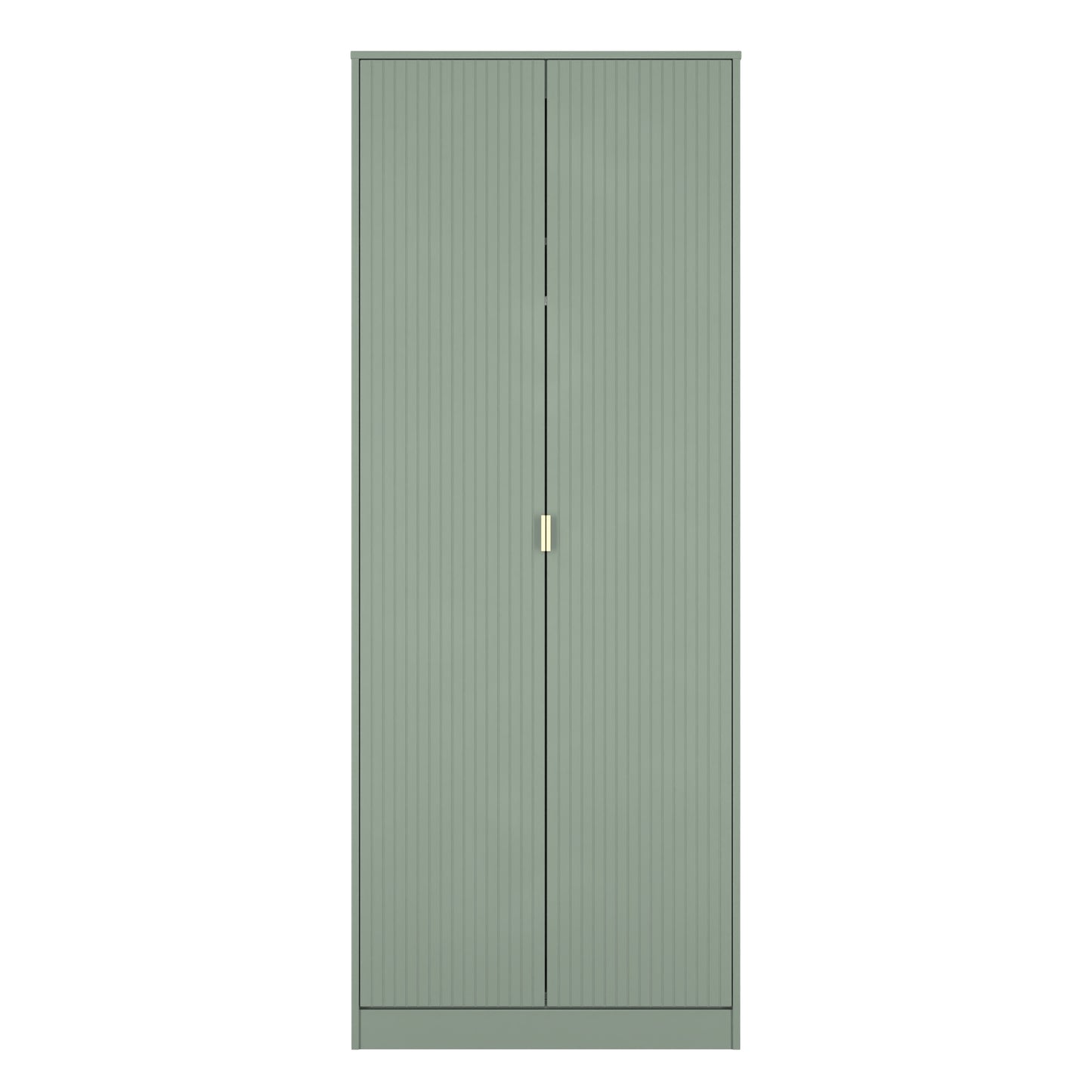 Nashville F Tall Wardrobe Green 2 Doors 1 Shelf 77cm