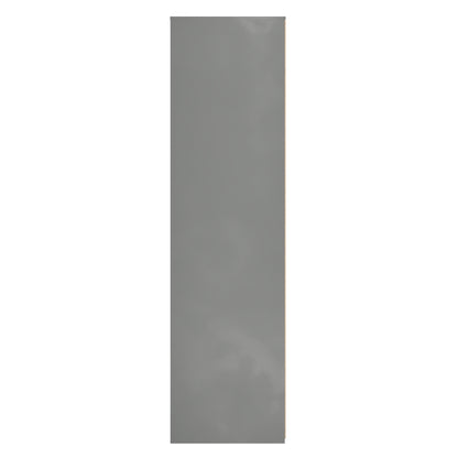 Nashville F Tall Wardrobe White & Grey 2 Doors 2 Drawers 77cm