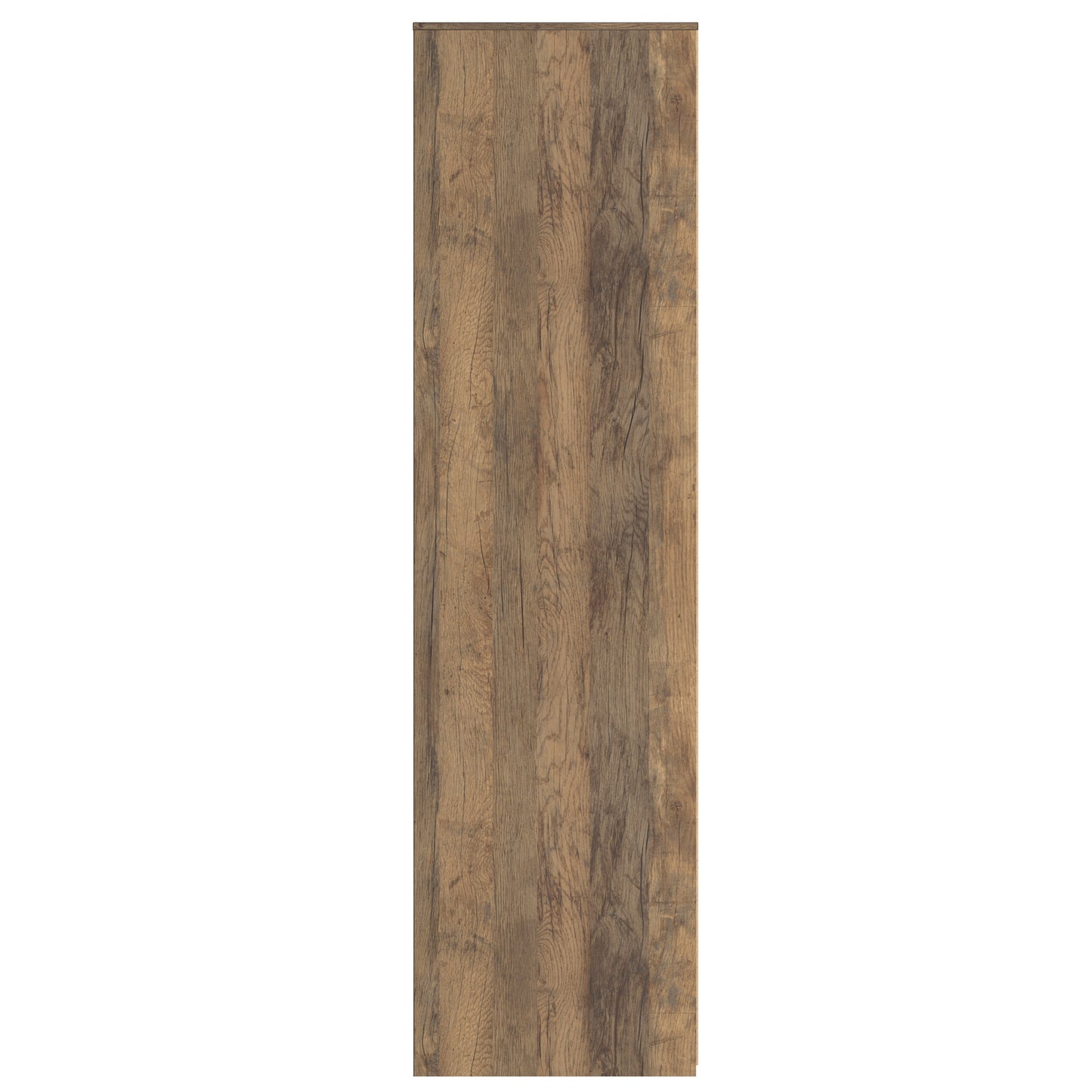 Nashville F Tall Wardrobe White & Vintage Oak 3 Doors 1 Shelf 116cm