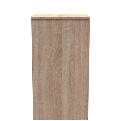 New York C Bedside Table Light Oak 3 Drawers 45cm