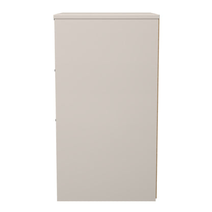 New York C Bedside Table Off-white 3 Drawers 45cm