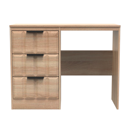 New York C Desk Light Oak 3 Drawers 97cm