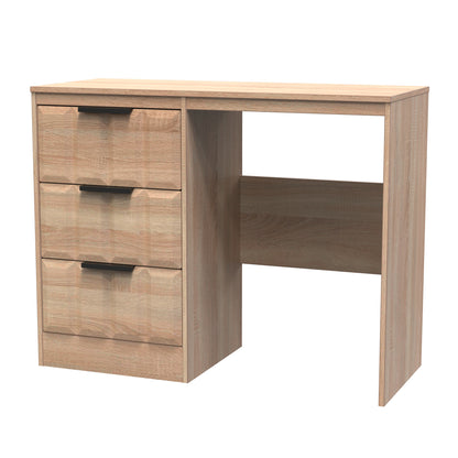 New York C Desk Light Oak 3 Drawers 97cm