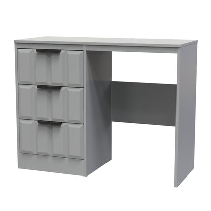 New York C Desk Grey 3 Drawers 97cm