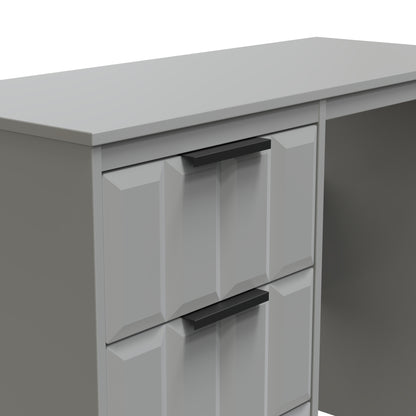 New York C Desk Grey 3 Drawers 97cm