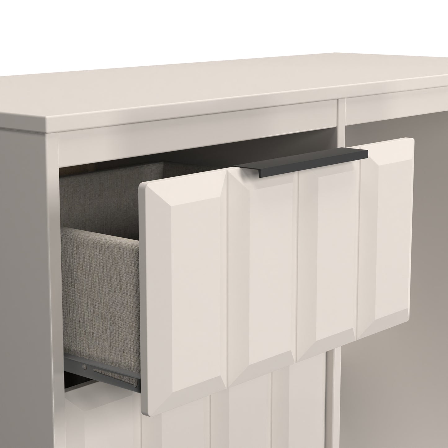 New York C Desk Off-white 3 Drawers 97cm