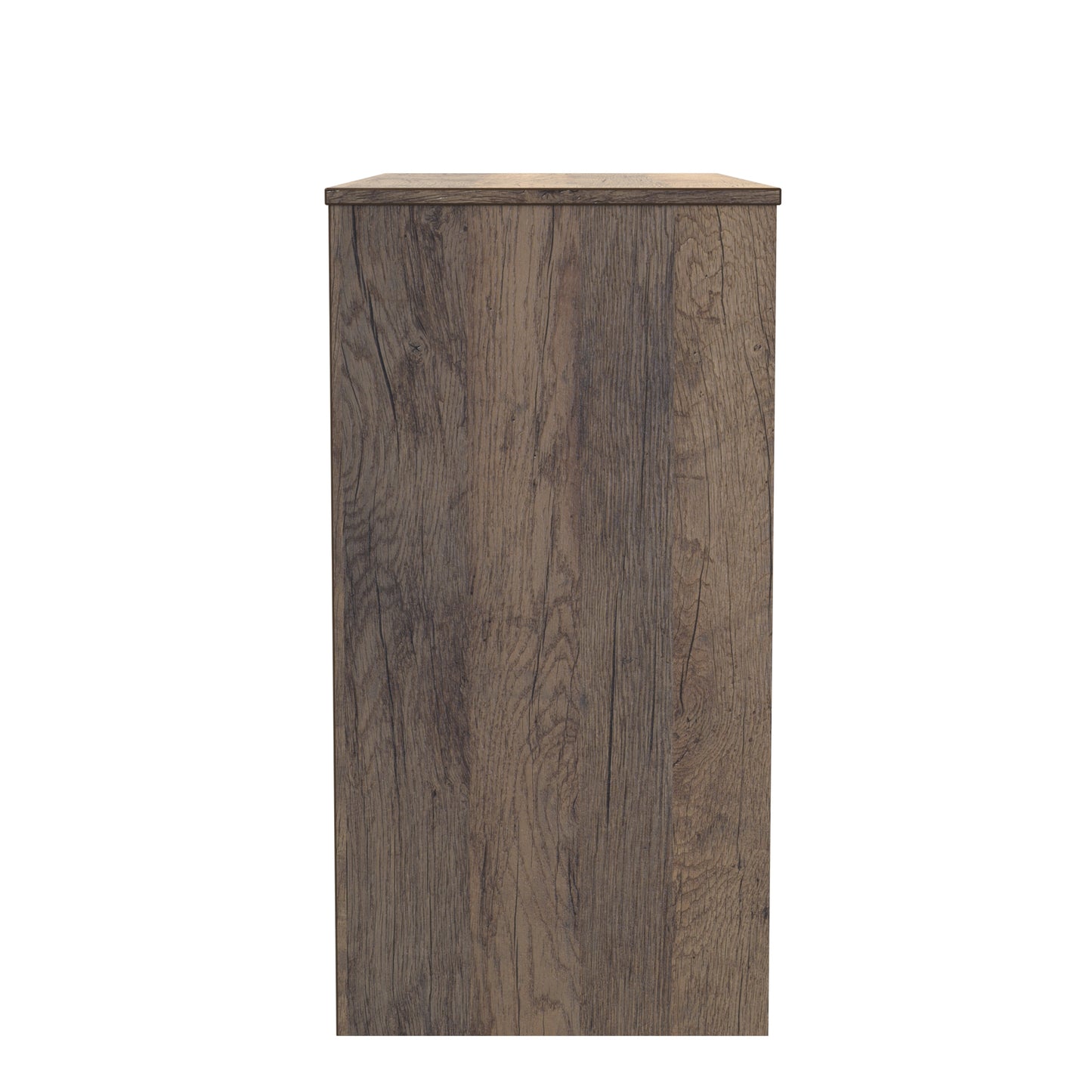 New York C Desk White & Vintage Oak 3 Drawers 97cm