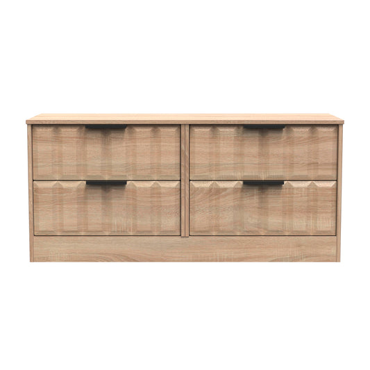 New York C Large Chest of Drawers Light Oak 4 Drawers 115cm