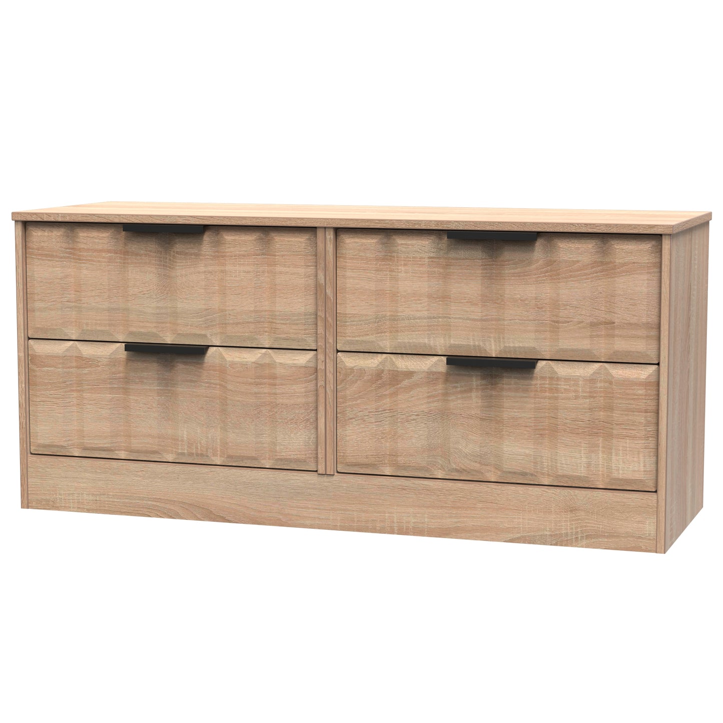 New York C Large Chest of Drawers Light Oak 4 Drawers 115cm