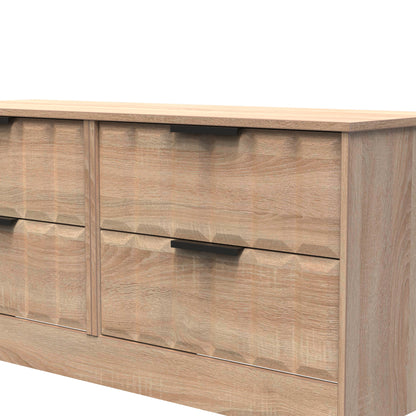 New York C Large Chest of Drawers Light Oak 4 Drawers 115cm