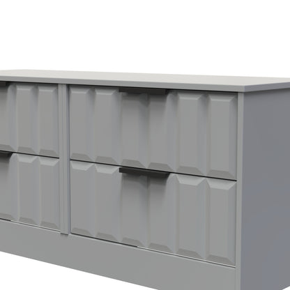 New York C Large Chest of Drawers Grey 4 Drawers 115cm
