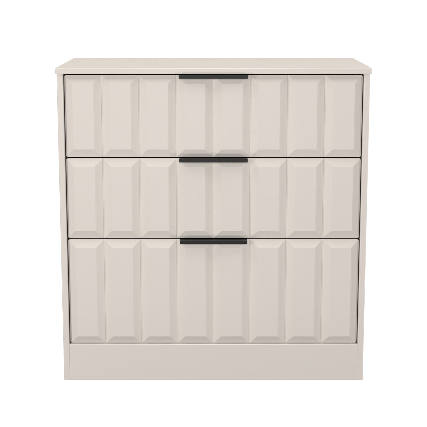 New York C Chest of Drawers Off-white 3 Drawers 77cm
