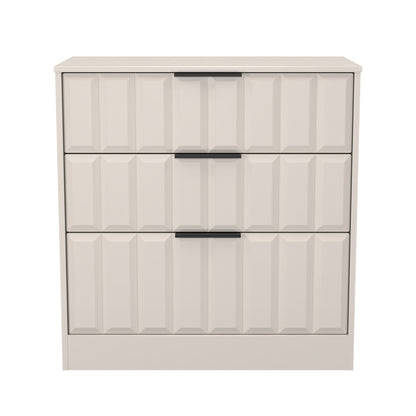 New York C Chest of Drawers Off-white 3 Drawers 77cm