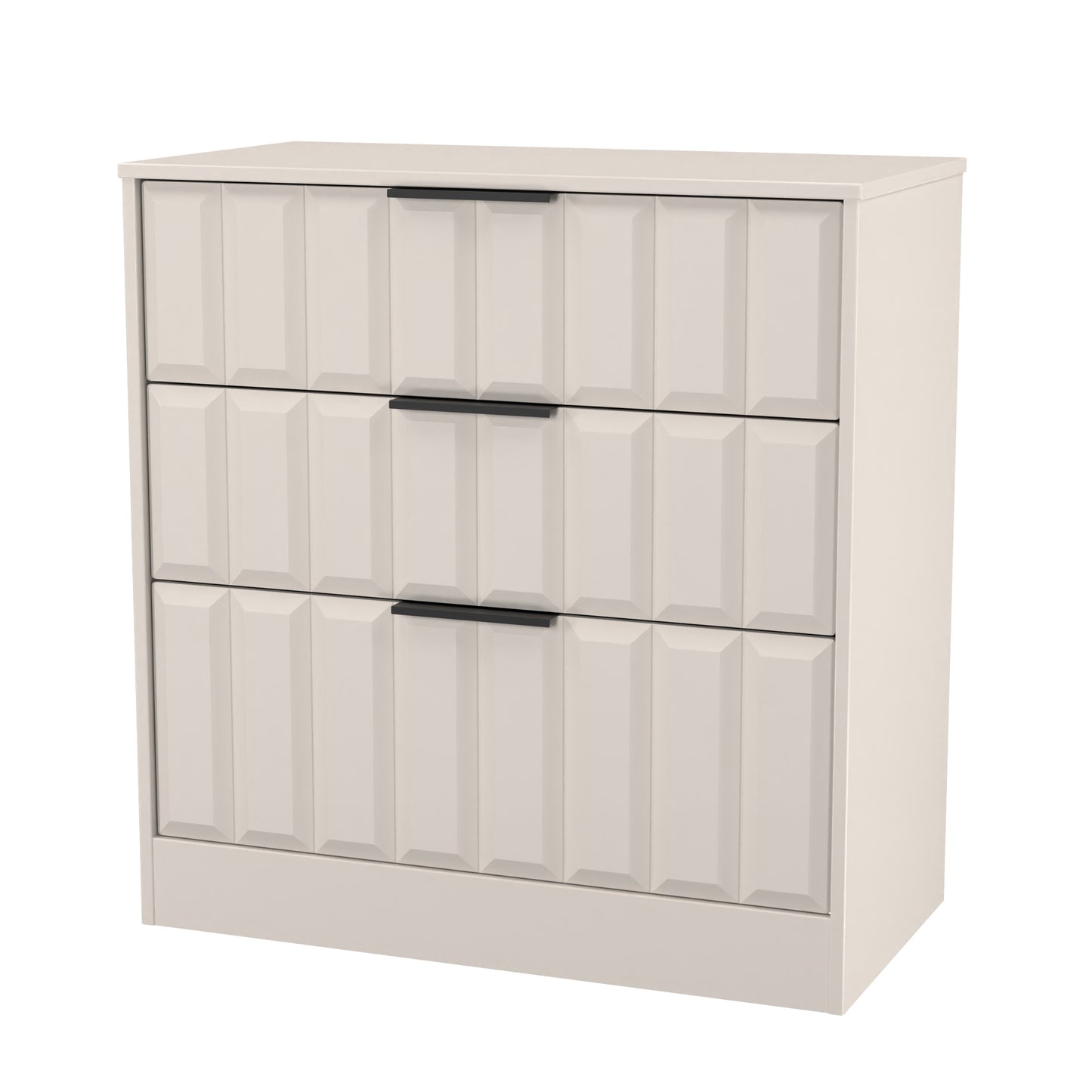 New York C Chest of Drawers Off-white 3 Drawers 77cm