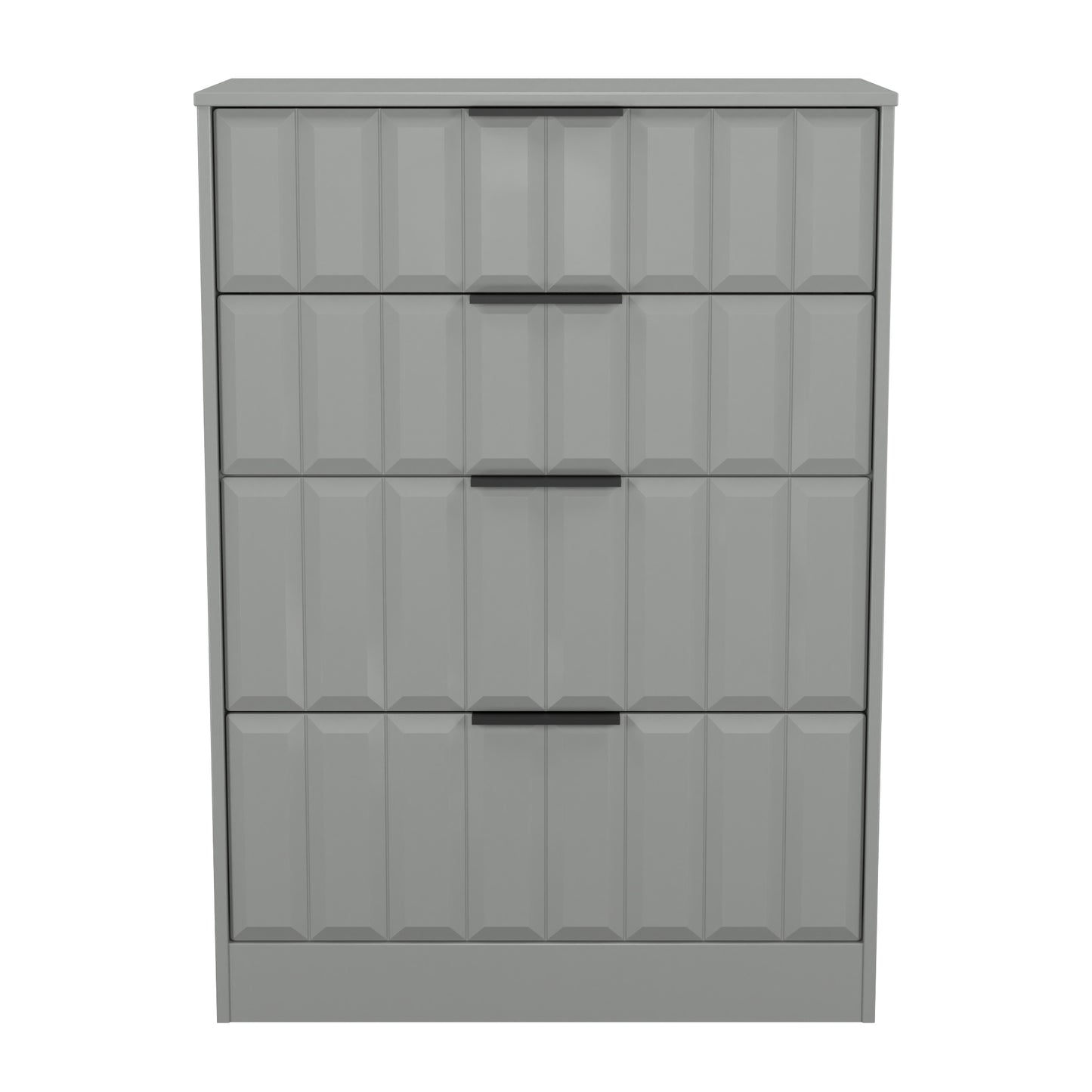 New York C Tall Chest of Drawers Grey 4 Drawers 77cm