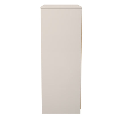 New York C Tall Chest of Drawers Off-white 4 Drawers 77cm