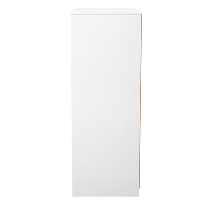 New York C Tall Chest of Drawers White 4 Drawers 77cm