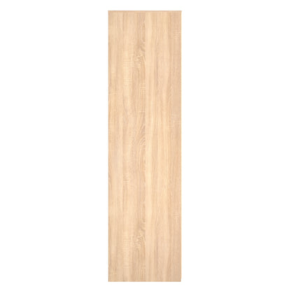 New York C Tall Wardrobe Light Oak 2 Doors 1 Shelf 77cm