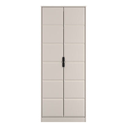 New York C Tall Wardrobe Off-white 2 Doors 1 Shelf 77cm