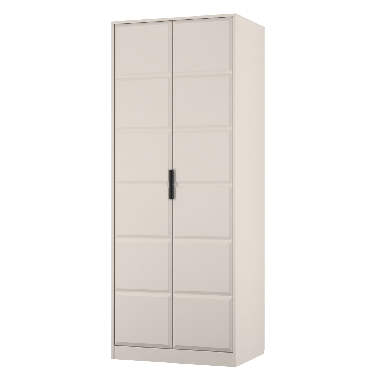 New York C Tall Wardrobe Off-white 2 Doors 1 Shelf 77cm