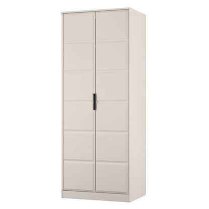 New York C Tall Wardrobe Off-white 2 Doors 1 Shelf 77cm