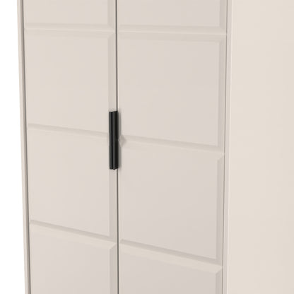 New York C Tall Wardrobe Off-white 2 Doors 1 Shelf 77cm