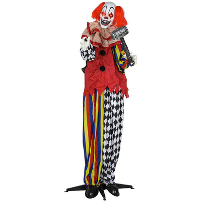 Animated Clown Halloween Decoration - 173cm