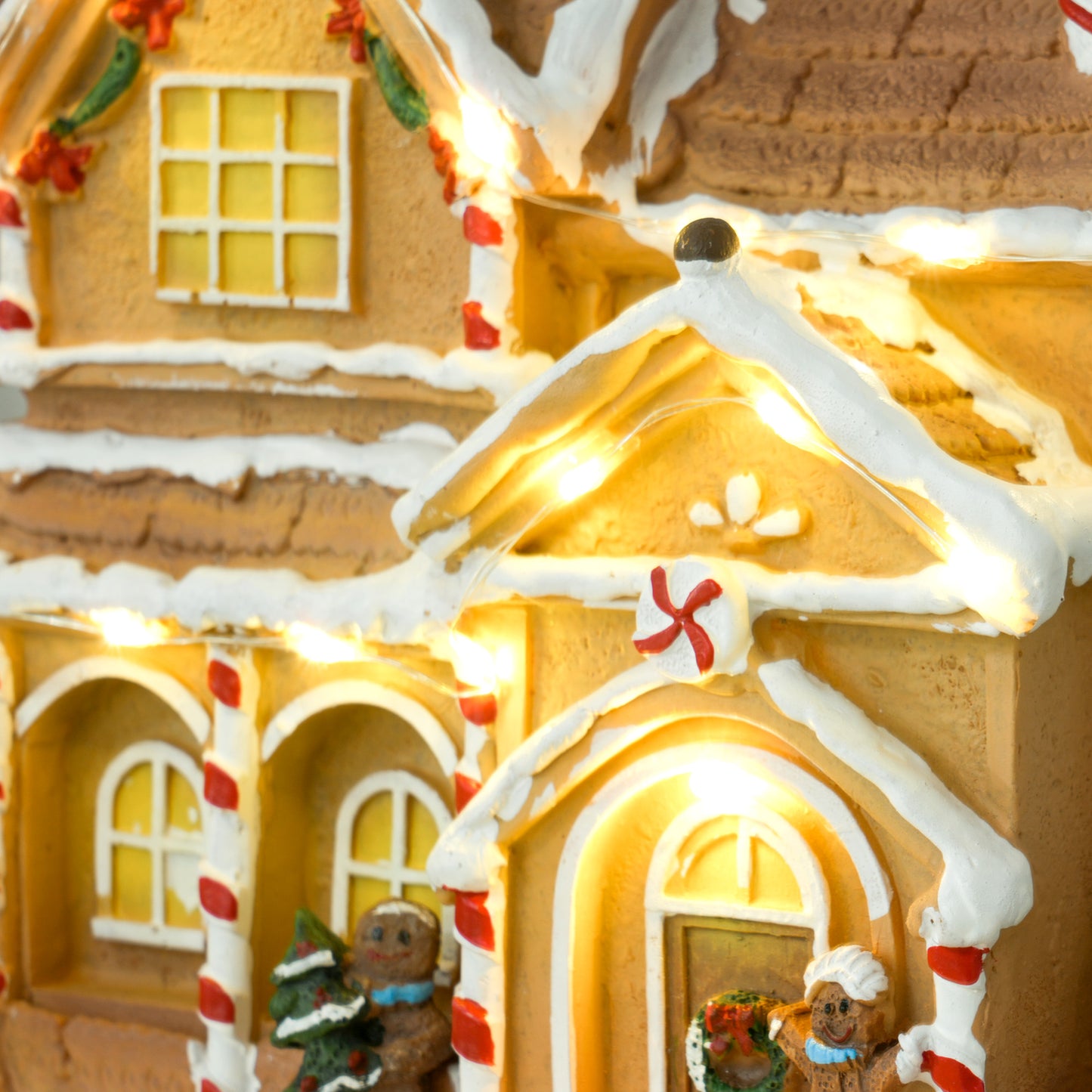 Gingerbread House Miniature Christmas Scene - 22.5cm