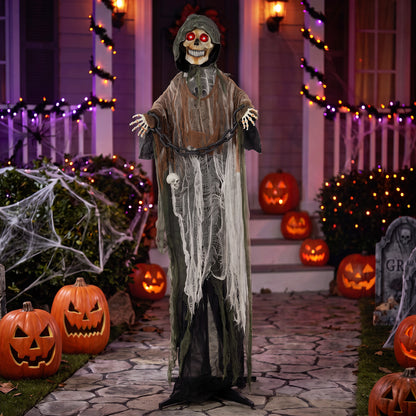 Animated Grim Reaper Halloween Decoration - 170cm