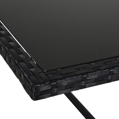 9-Pieces PE Rattan Cube Garden Furniture Set with Cushions