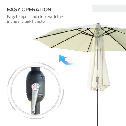 3M Tilting Parasol Garden Umbrellas