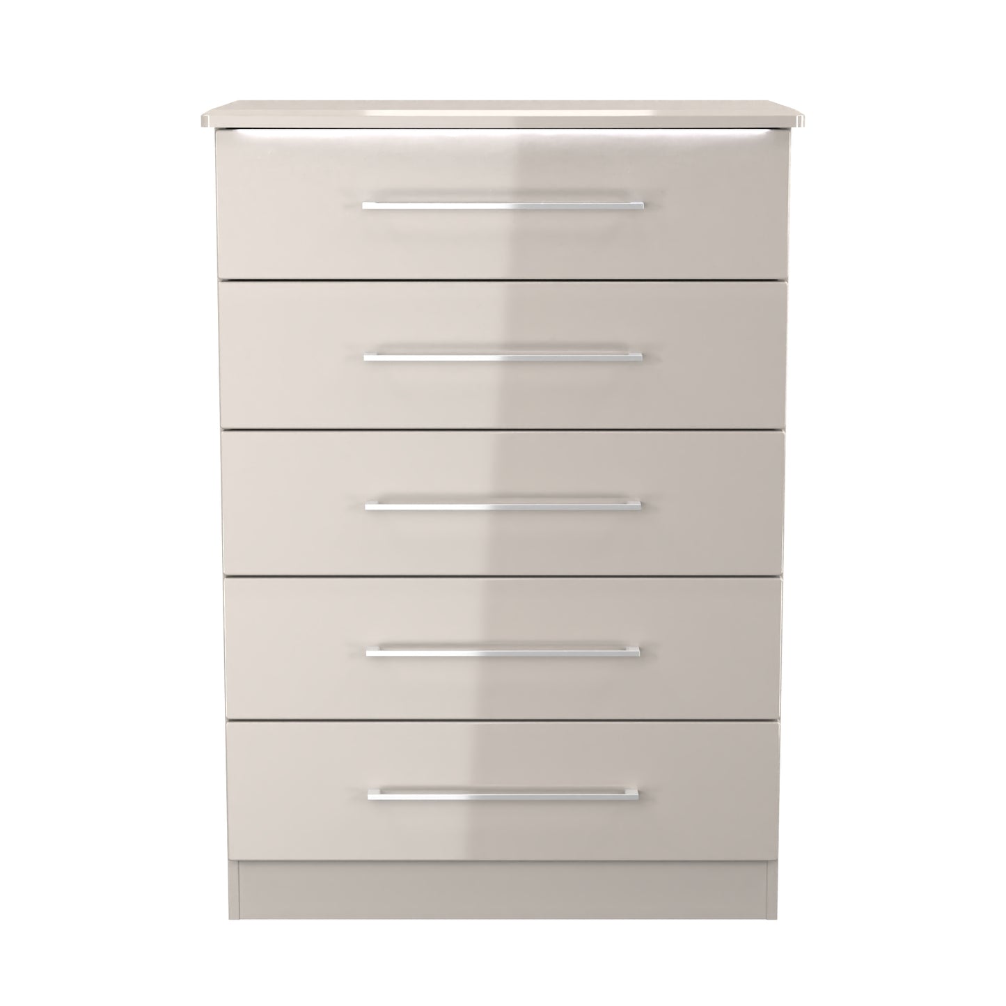 Paris Tall Chest of Drawers Off-white 5 Drawers 77cm