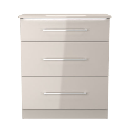 Paris Chest of Drawers Off-white 3 Drawers 77cm