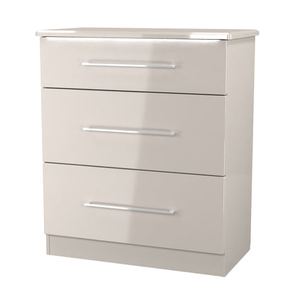 Paris Chest of Drawers Off-white 3 Drawers 77cm