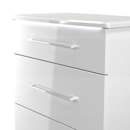 Paris Chest of Drawers White 3 Drawers 77cm