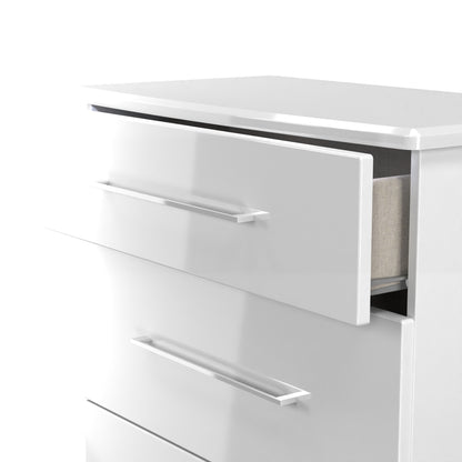 Paris Chest of Drawers White 3 Drawers 77cm